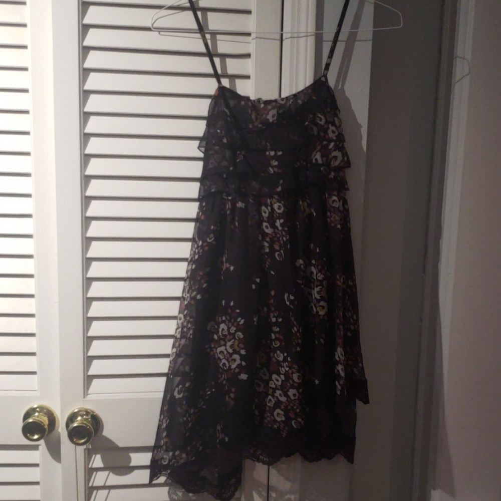 Romantic purple floral dress